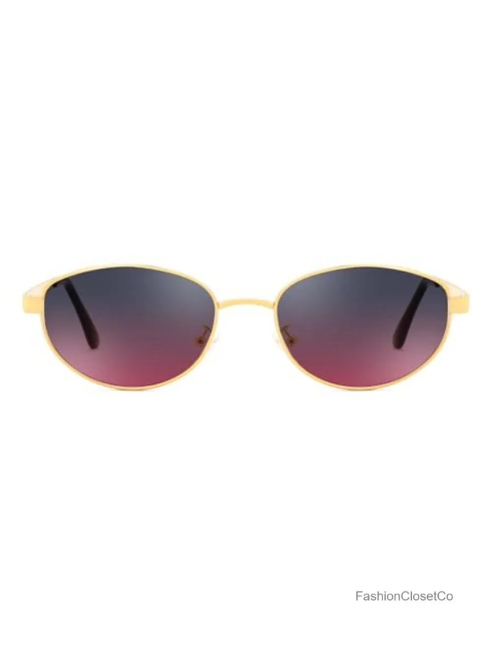 Vintage Oval Metal Sunglasses UV400 Protection Retro Driving Fishing Shades